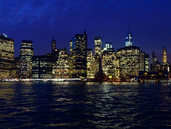 ブルックリン・ブリッジからの夜景🌉✨