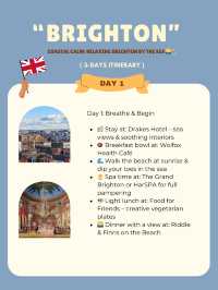 Brighton 3-days itinerary 🤩