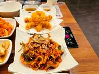 A delightful puffer fish course meal at Ilsan