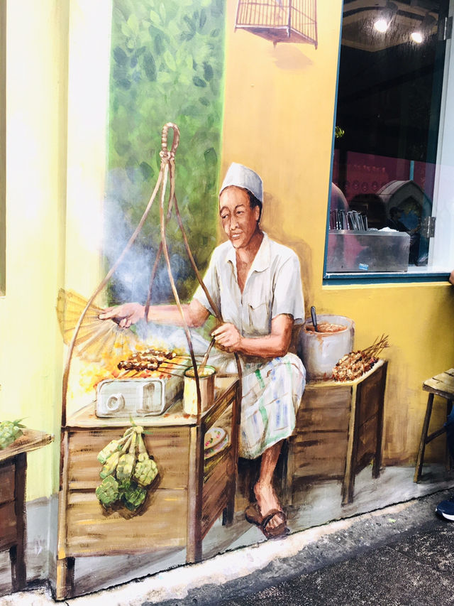 เสน่ห์ย่านKampong Glam ถนนMuscat Street Artต้องไป