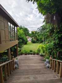 歴史ある河岸の家で、アユタヤの静かで美しい休日を…🍰🌿 #SyamaAyudhya #อยุธยา #リバーサイドス