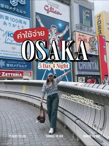 Summary of expenses for Osaka 5 days 4 nights