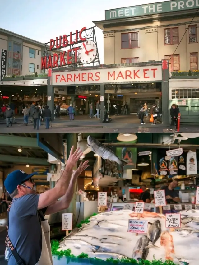 "Where Seattle Begins" <Pike Place Market>.