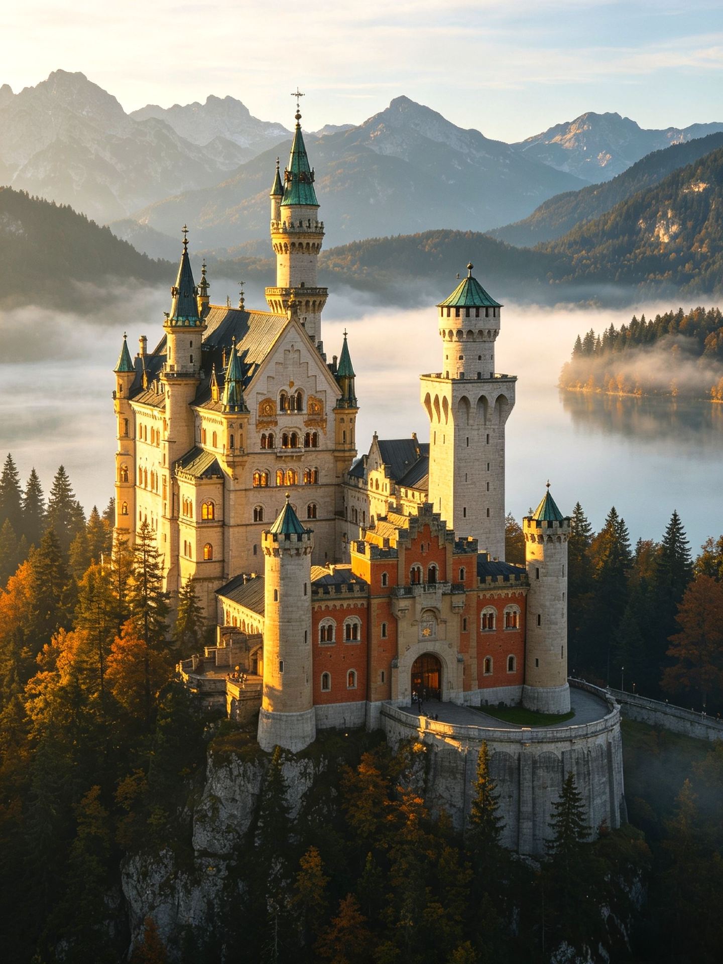 Lâu đài Neuschwanstein, nằm ở thị trấn Schwangau thuộc vùng Bavaria, Đức, giống như bước vào một thế giới cổ tích, dù nhìn từ xa hay đến gần. Lâu đài là sự kết hợp hoàn hảo giữa sự kỳ ảo và sang trọng, trở thành nguồn cảm hứng cho các lâu đài của Disney và là một trong những địa danh nổi tiếng nhất của Đức. Bản thân lâu đài là một tác phẩm nghệ thuật, mang đến những vẻ đẹp khác nhau trong mỗi mùa, và vị trí độc đáo nhìn ra thung lũng và hồ nước khiến nơi đây trở thành địa điểm lý tưởng để chụp ảnh.

Gợi ý lịch trình: Khởi hành từ Frankfurt và đi về phía nam dọc theo "Con đường Lãng mạn" nổi tiếng, chiêm ngưỡng phong cảnh của các thị trấn thời trung cổ và vùng quê yên bình của Đức. Bạn có thể dừng chân tại Rothenburg ob der Tauber để đắm mình trong không khí cổ tích của Đức. Cuối cùng, hãy đến Schwangau và đi thẳng đến Lâu đài Neuschwanstein.

Lịch trình gợi ý: Nên đến Lâu đài Neuschwanstein vào buổi sáng. Trước tiên, hãy lấy vé và thời gian tham quan tại quầy vé ở chân đồi (Neuschwansteinstrasse 20, 87645 Schwangau, Đức). Sau đó, bạn có thể chọn đi bộ (khoảng 30-40 phút lên dốc), đi xe ngựa kéo hoặc xe buýt đến cổng lâu đài. Tuyến đường này mang đến tầm nhìn toàn cảnh dãy Alps và các hồ, đặc biệt ngoạn mục vào những ngày trời quang đãng.

Khi đến lâu đài, hãy tham gia một tour có hướng dẫn viên để khám phá những cung điện tuyệt đẹp, phòng ngủ của nhà vua và các phòng tiệc, trải nghiệm sự giàu trí tưởng tượng và xa hoa tột bậc của Ludwig II. Tour kéo dài khoảng 30-40 phút và được hướng dẫn bằng tiếng Anh hoặc tiếng Đức; nên đặt trước. Sau tour, hãy đến cầu Marienbrücke để ngắm nhìn toàn cảnh lâu đài – một địa điểm chụp ảnh kinh điển tuyệt đẹp vào mọi mùa.

Các hoạt động và địa điểm chụp ảnh không thể bỏ qua:

1. Tour tham quan có hướng dẫn viên bên trong lâu đài Neuschwanstein: Chiêm ngưỡng cận cảnh những họa tiết trang trí nghệ thuật của cung điện như trong mơ.

2. Cầu Marienbrücke: Góc chụp tốt nhất để ghi lại toàn cảnh lâu đài kinh điển; tránh đám đông.

3. Schwangau, một ngôi làng nhỏ dưới chân núi: Thưởng thức ẩm thực truyền thống Đức, mua quà lưu niệm độc đáo và trải nghiệm vẻ đẹp mộc mạc của vùng nông thôn Đức.

Mẹo hữu ích:

· Vào mùa cao điểm (mùa xuân, mùa hè và các ngày lễ), nơi đây rất đông đúc; nên đặt vé trực tuyến trước (€204/người lớn). - Giờ mở cửa lâu đài thay đổi theo mùa: Mùa hè (28 tháng 3 - 15 tháng 10) 09:00-18:00; Mùa xuân, mùa thu và mùa đông (16 tháng 10 - 23 tháng 12, 2 tháng 1 - 27 tháng 3 và 26 tháng 12 - 30 tháng 12) 10:00-16:00. Đóng cửa vào một số ngày lễ.

· Thời tiết trên núi khó đoán; nhớ mang theo áo khoác và giày thoải mái để đi bộ đường dài.

· Xe buýt và xe ngựa chỉ đi được nửa đường lên núi; cần đi bộ một đoạn ngắn để vào lâu đài. Có thể phải xếp hàng vào mùa cao điểm.

· Nên dành nửa ngày đến một ngày trọn vẹn cho chuyến tham quan; hãy thong thả và tận hưởng trải nghiệm.

Lưu ý quan trọng:

1. Nghiêm cấm chụp ảnh và quay phim bên trong lâu đài. Vui lòng tuân theo hướng dẫn của tour tham quan.

2. Nên đến sớm vào các ngày lễ hoặc cuối tuần dài, vì vé có thể bán hết nhanh chóng nếu mua tại chỗ.

3. Cầu Marienbrücke (Cầu Đức Mẹ) có thể đóng cửa do tuyết vào mùa đông; vui lòng kiểm tra tình trạng mở cửa trước.

Chủ đề: #Neuschwanstein #Schwangau #RomanticRoadInGermany #EuropeanCastles #GermanyTravel