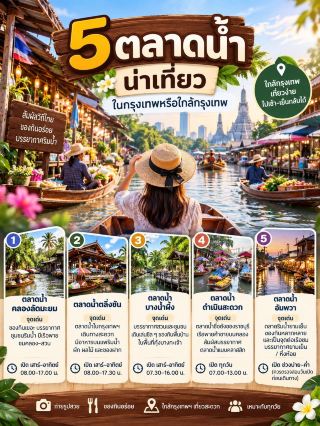 5 Must-Visit Floating Markets in & Near Bangkok