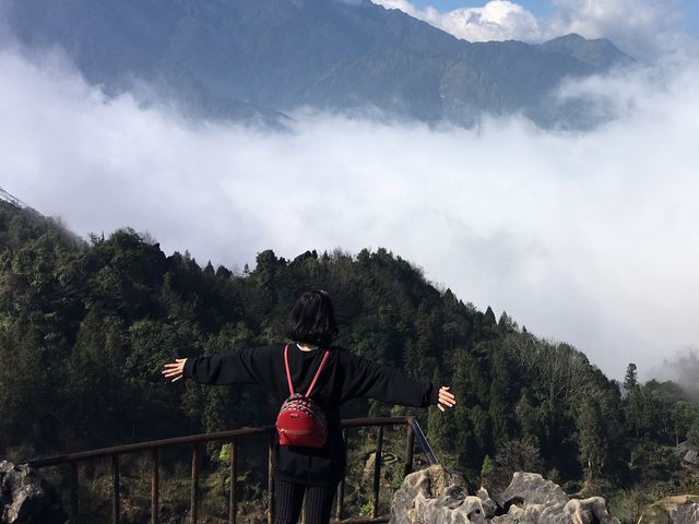 A Panorama View over Sapa Town