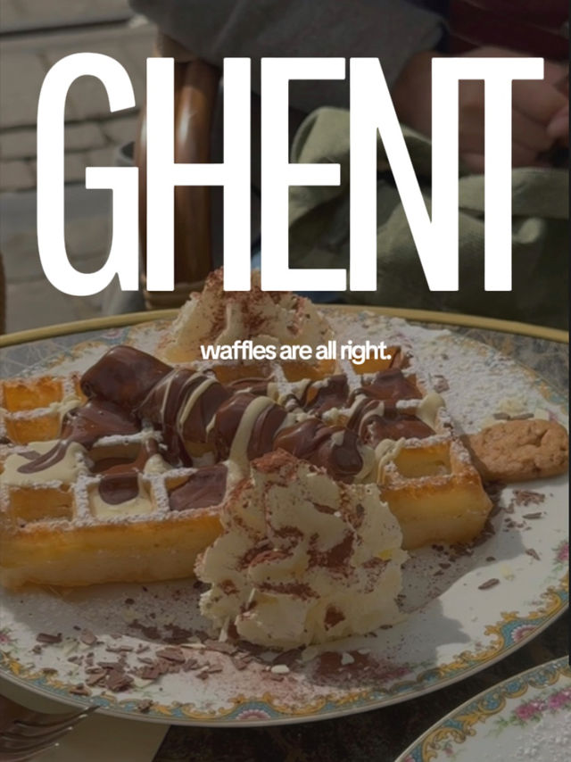 Waffle Ecstasy in Ghent - Bueno & Blueberries 