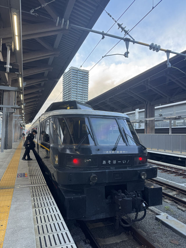 🚂 Scenic Journey to Mt. Aso : Taking the Train to Aso on January 2nd