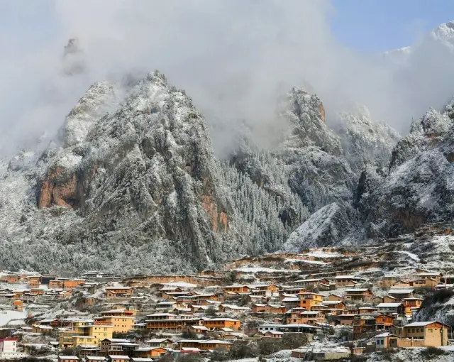 Diebu, the most beautiful winter scenery, a fairyland on earth