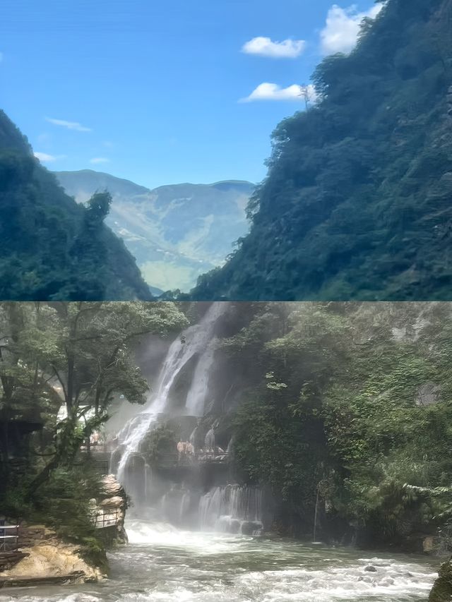 掛壁溫泉--螺髻山九十九里溫泉瀑布
