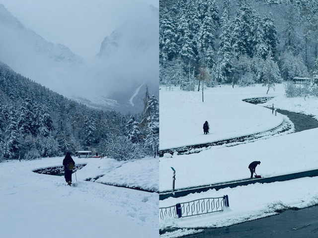 11.4實況 | 下雪的畢棚溝美到 Next level。