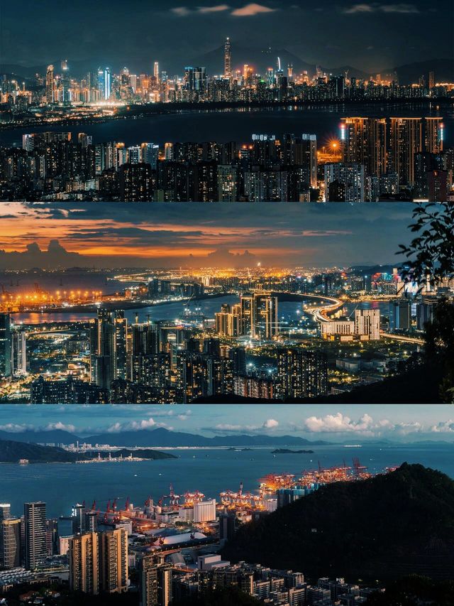 深圳南山公園絕佳觀景台，看城市夜色傾城。