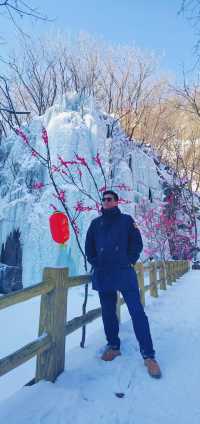 本溪關門山冰瀑布