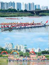 端午去瀏陽睇龍舟：人哋扒船靠體力，我靠嗌「加油」會贏嗎