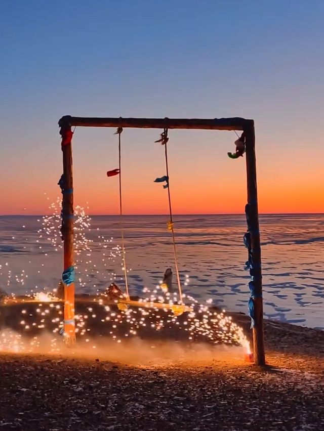 呼倫湖絕美日落機位