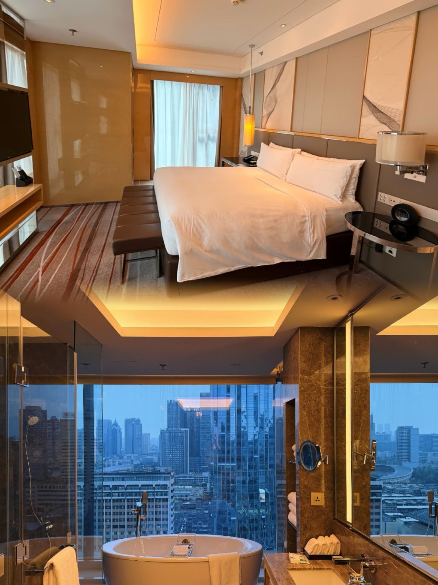 Dreaming of "comfort" in the heart of Chengdu✨|The feeling of living in the clouds is absolutely amazing

The moment I opened the door, I knew I had chosen the right place.🏨

✨Room soundproofing and cleanliness: a detail lover’s dream come true
Honestly, as someone who struggles with sleep, noise is my biggest enemy. But during my stay at Chengdu Maoye JW Marriott Hotel, I actually slept through the night every day🌙. The instant I closed the window, it was like activating a “silent barrier,” instantly blocking out the hustle and bustle of Chunxi Road below. The room’s soundproofing made this light sleeper overjoyed! Plus, the cleanliness cured my OCD—bedding was dry with a sun-dried freshness, the entire room was spotless, and not a speck of dust on the carpet. This level of cleanliness really boosted my impression🧹. What warmed my heart the most was the twice-daily thoughtful housekeeping service. Every time I returned to my room, it was as tidy as when I first checked in. At night, turndown service included a delicious Hershey’s chocolate placed by the bed—such a lovely little touch🍫! Oh, and the minibar drinks were free-flowing. Sipping an ice-cold Coke while lounging on the sofa watching the night view—that’s what a vacation should feel like🥤!

🍽️Dining experience: a morning healed by gourmet food in the clouds
As a breakfast enthusiast, I must highly praise the “Wei” all-day dining restaurant on the 8th floor🍳! Who would have thought you could enjoy such authentic Chengdu flavors early in the morning? Freshly cooked Dan Dan noodles paired with spicy red oil wontons instantly awakened my taste buds. Paired with a latte topped with cute latte art☕️, sitting by the window watching the city slowly wake up was pure bliss. This place not only excels in local cuisine but also offers a wide variety of Western baked goods and fresh juices, including freshly squeezed cucumber juice that felt incredibly healthy🥒! After breakfast, I strolled to the Executive Lounge and found their happy hour snacks to be exquisite. Enjoying drinks and light bites with friends high above the city while chatting was an experience that truly hit the mark🥂.

🎁Other tips: don’t miss these hidden perks
Ladies, transportation here is a breeze. The hotel is right next to Tianfu Square, just a few steps downstairs to Metro Lines 1 and 2. You can walk to Taikoo Li and IFS to check out the “Panda Butt” sculpture🚶‍♀️. Here’s the highlight! The hotel’s room service robot is super cute. You can order takeout and have the robot deliver it right to your door—completely contactless and very high-tech, perfect for those with social anxiety🤖! If you want a better view, be sure to ask the front desk for a high-floor room when you check in. The cityscape outside the window is modern and stunning, perfect for photos📸.

Summary
If you don’t want to waste time on transportation and just want to relax and enjoy the bustling heart of Chengdu, Chengdu Maoye JW Marriott Hotel is definitely my top choice💖. From soundproofing and cleanliness to dining and service, every detail reflects the high standards JW Marriott is known for. Staying here is truly addictive!