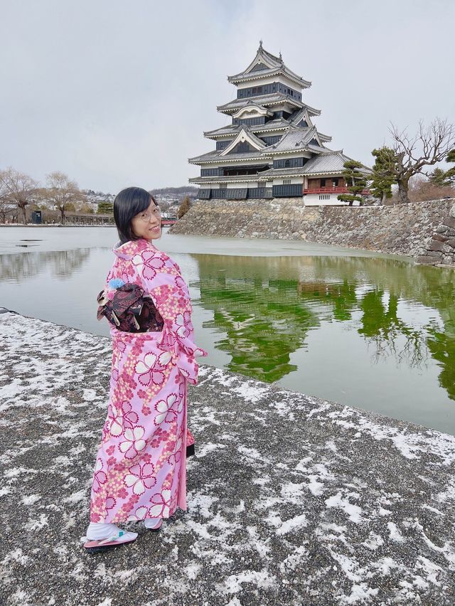 Renting a kimono outfit in Matsumoto 