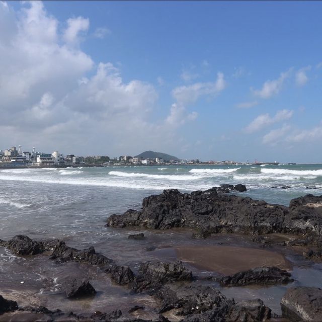 제주 검은모래 해변이 아름다운 삼양해수욕장 ⛱️