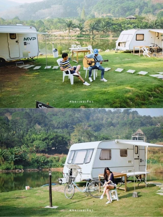นอนรถบ้าน..ตั้งแคมป์กลางหุบเขาที่ สวนละไม จ.ระยอง