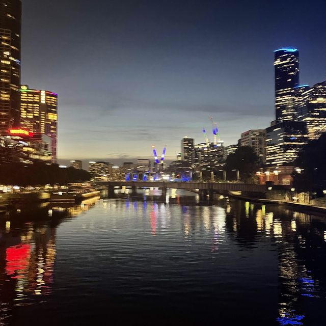 Fancy walk on Yarra River Melbourne 
