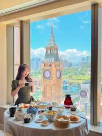 ✨解鎖新的酒店早餐風景觀賞方法：澳門康萊德酒店大笨鐘景觀！