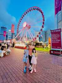 香港摩天輪欣賞夜景｜行市集｜欣賞音樂會和魔術表演