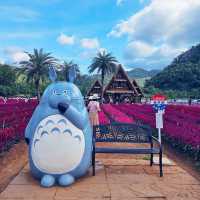 Beautiful day in Hokkaido Flower Park Khaoyai