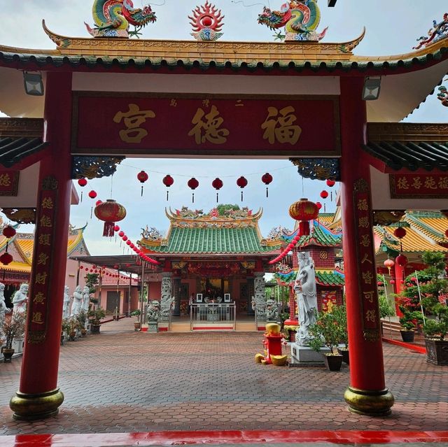 Ancient chinese temple nestled in the outskirt of Desaru town