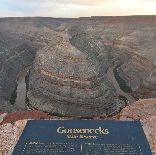 Goosenecks สวนสาธารณะที่ไม่ธรรมดาใน Canyon 
