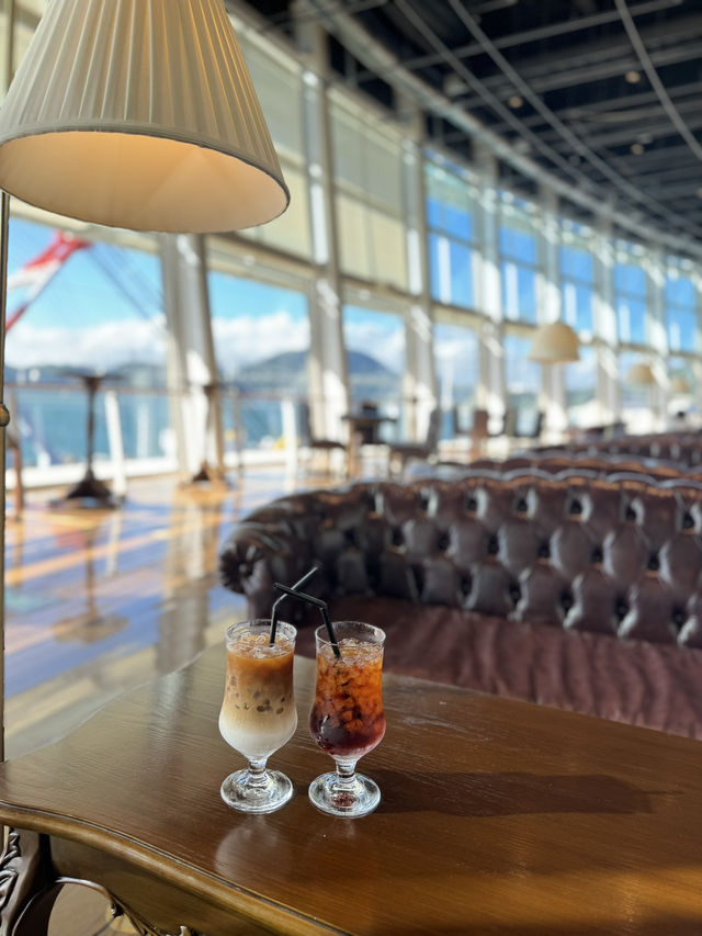 【北九州カフェ】豪華客船デッキをイメージしたカフェでゆっくりティータイム☕️