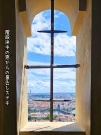 【チェコ／プラハ】プラハ城 聖ヴィート大聖堂の『南塔の展望台』