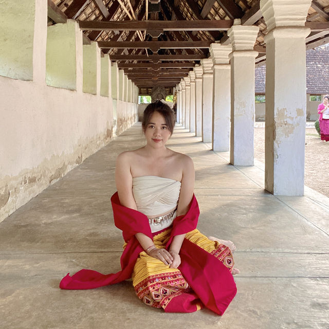 แต่งชุดล้านนา เป็น กาสะลองกับซ้องปีบ