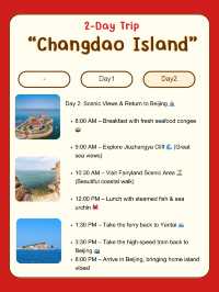 Changdao Island, Shandong itinerary 🏝️