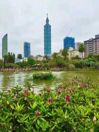 A Stunning City View from a Peaceful Lake