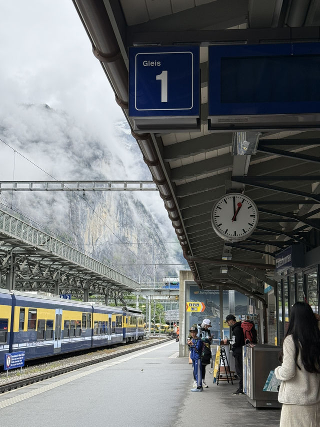 Stepping into Summer: Lauterbrunnen Station Views