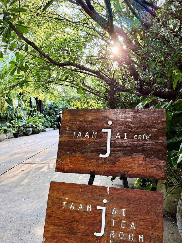 ตามใจคาเฟ่ (Taamjai Café) – สวนชาเขียวร่มรื่น 