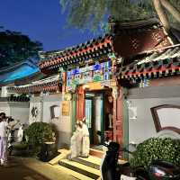 Moonlight Reflections by the River: A Summer Night in Beijing