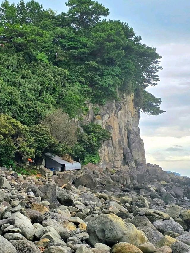 Jeongbang Waterfall: Nature’s Curtain by the Sea