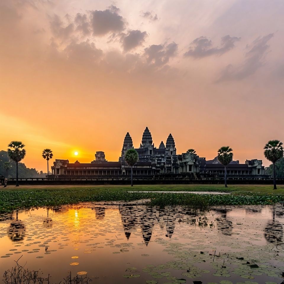 Evening Light Around Angkor Wat | Trip.com Siem Reap