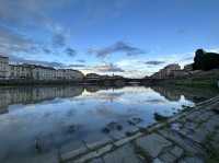 Walking by Ponte Vecchio during the day