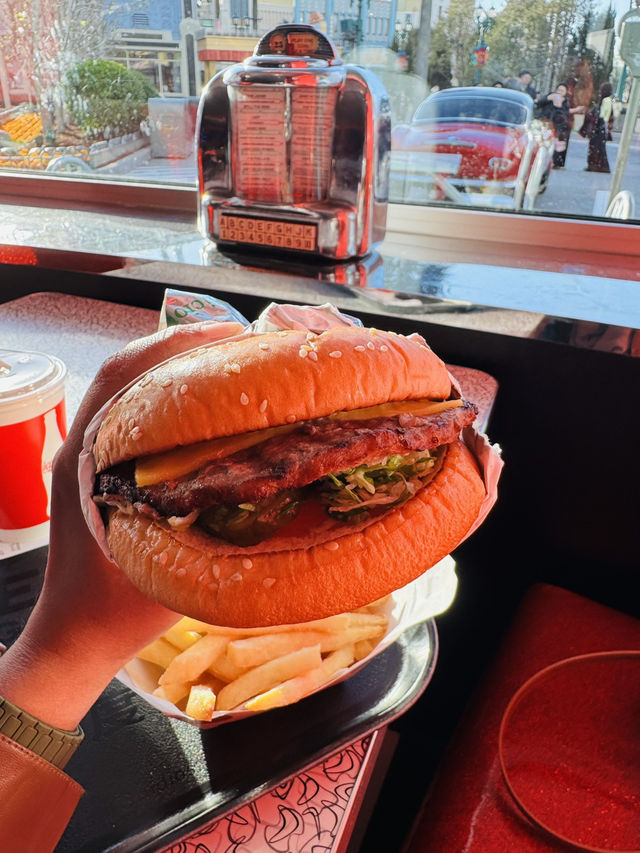 Dine in a retro atmosphere.