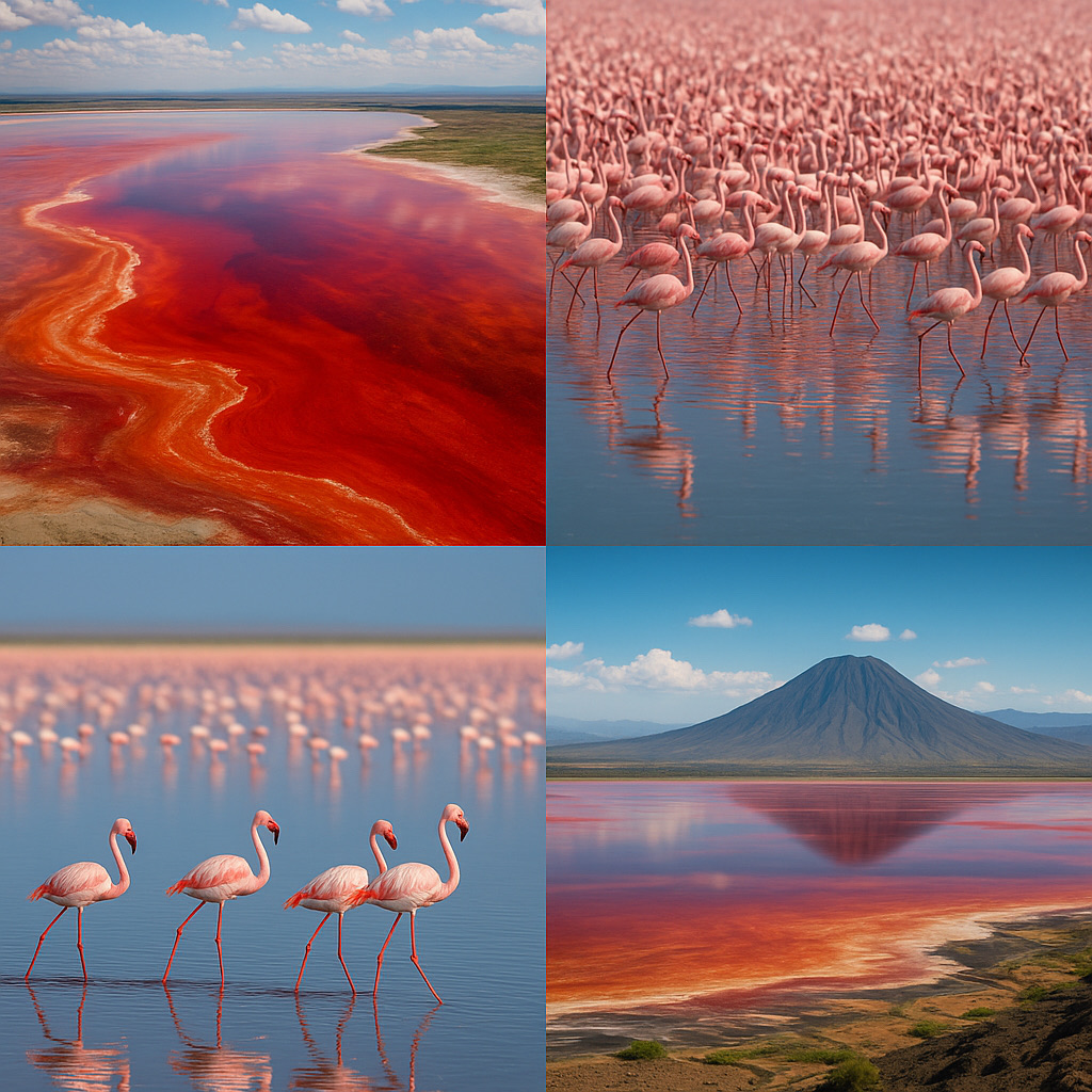 Lake Natron – Tanzania’s Crimson Lake of Mystery 🔴🌍🦩