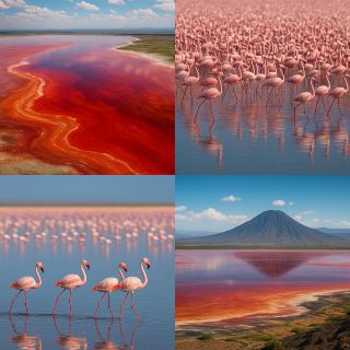 나트론 호수 - 탄자니아의 신비로운 진홍색 호수 🔴🌍🦩