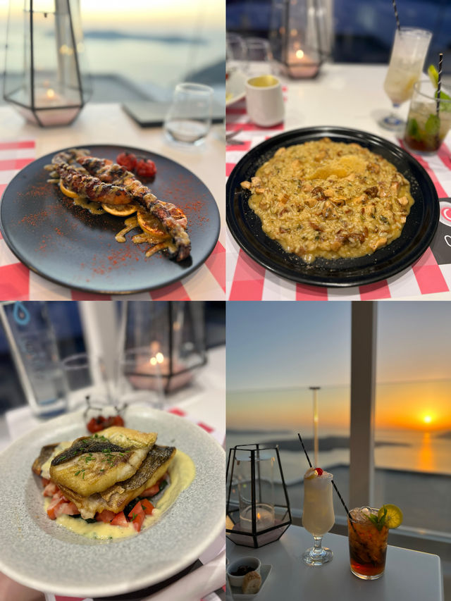 🇬🇷聖托里尼 | 一覧無遺的日落美景餐廳🌅