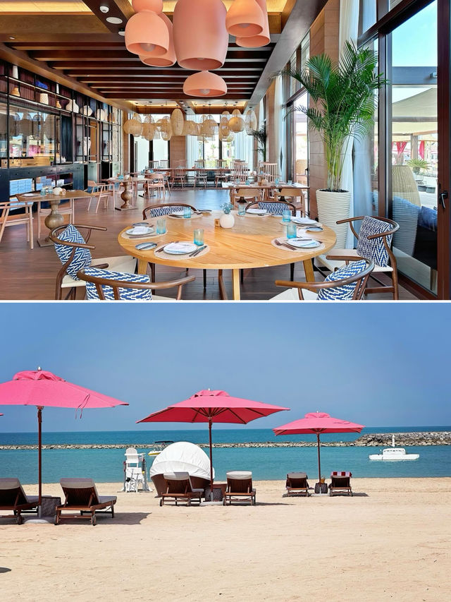 阿聯酋·拉斯海馬新開的這家安納塔拉度假酒店～海邊餐廳風景絕佳
