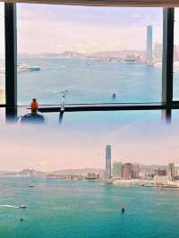 香港君悅連續一周住不夠，360度看維港美景！！誰懂我的開心啊