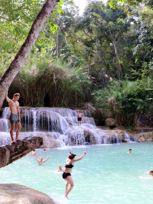 Kuangsi Waterfalls most adventurous experience❤️