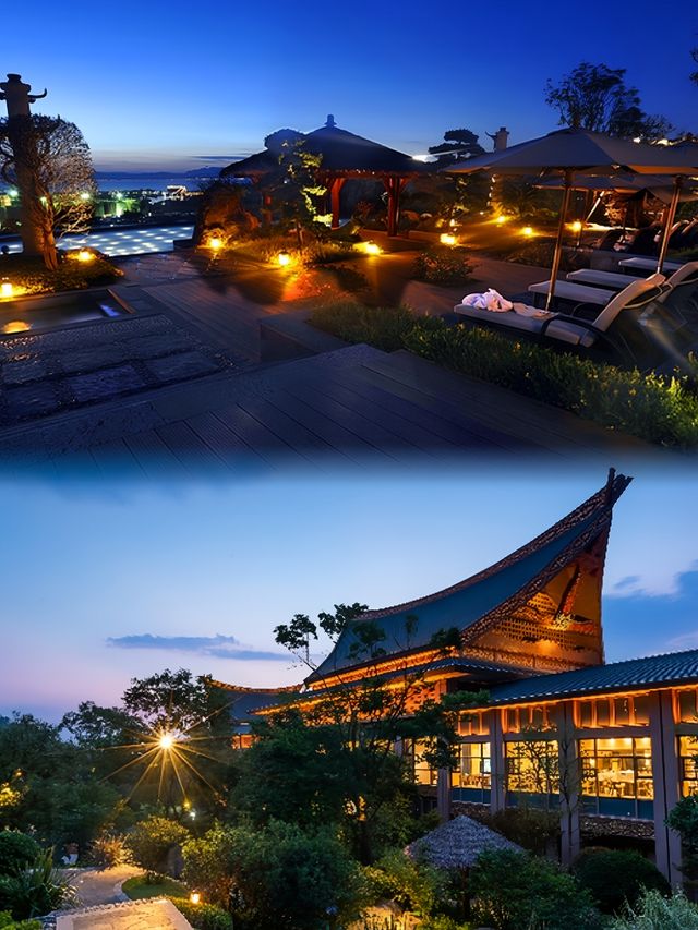 七彩雲南古鎮溫泉山村。