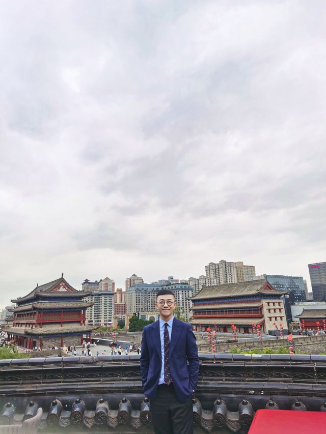 西安可觀永寧門城牆的酒店。
