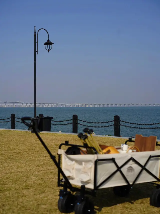 การเดินทางตั้งแคมป์ที่จุดชมพระอาทิตย์ขึ้นของสะพานเชื่อมจงซาน